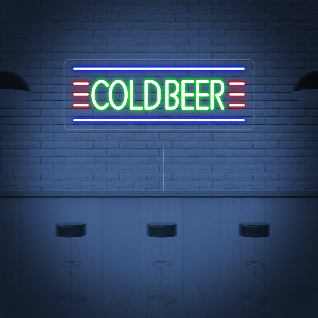 "Cold Beer" Neonskilt