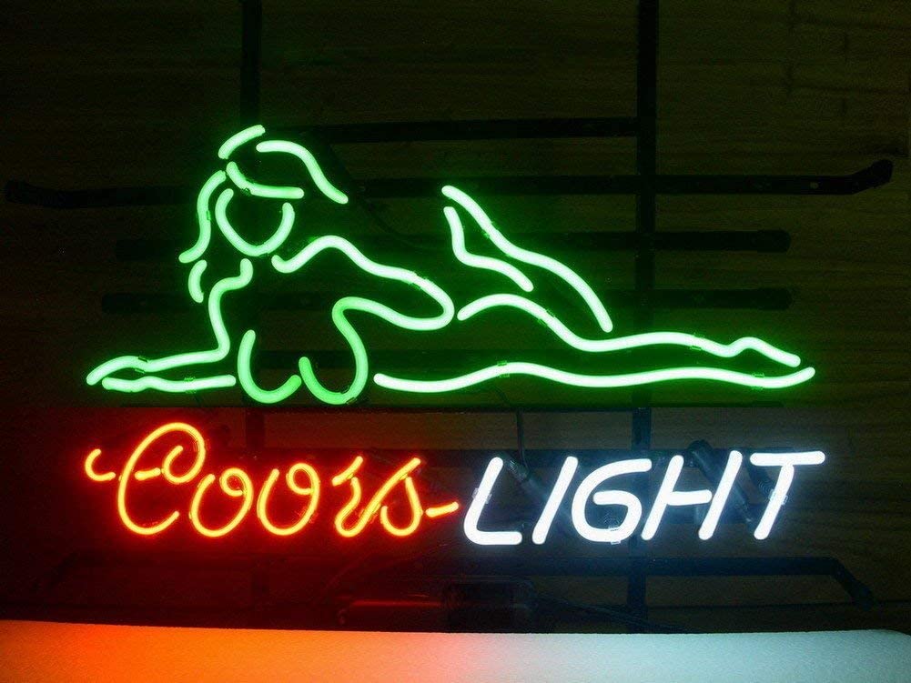 "Coors Nøgen Pige" Neonskilt