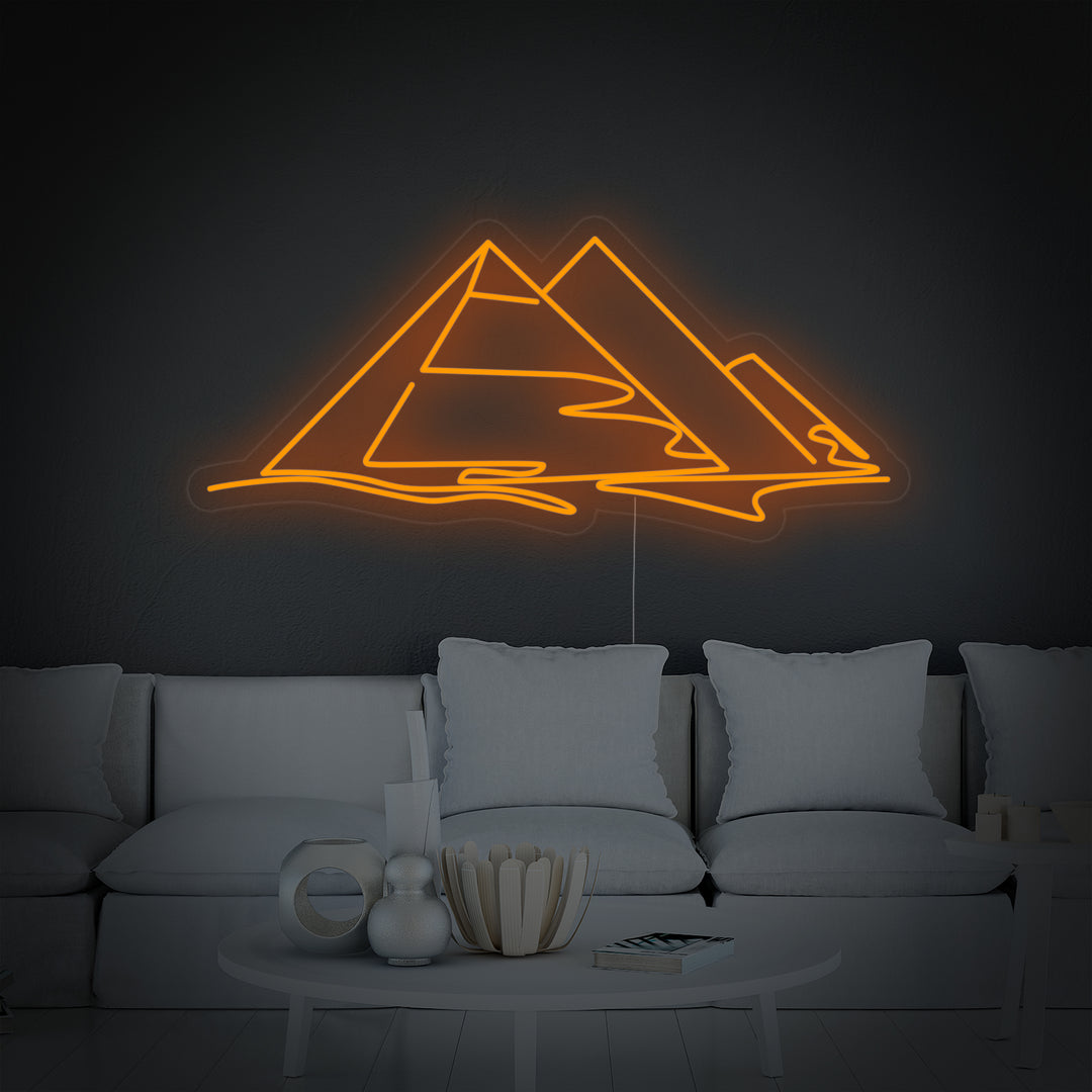 "Egyptens Pyramider" Neonskilt