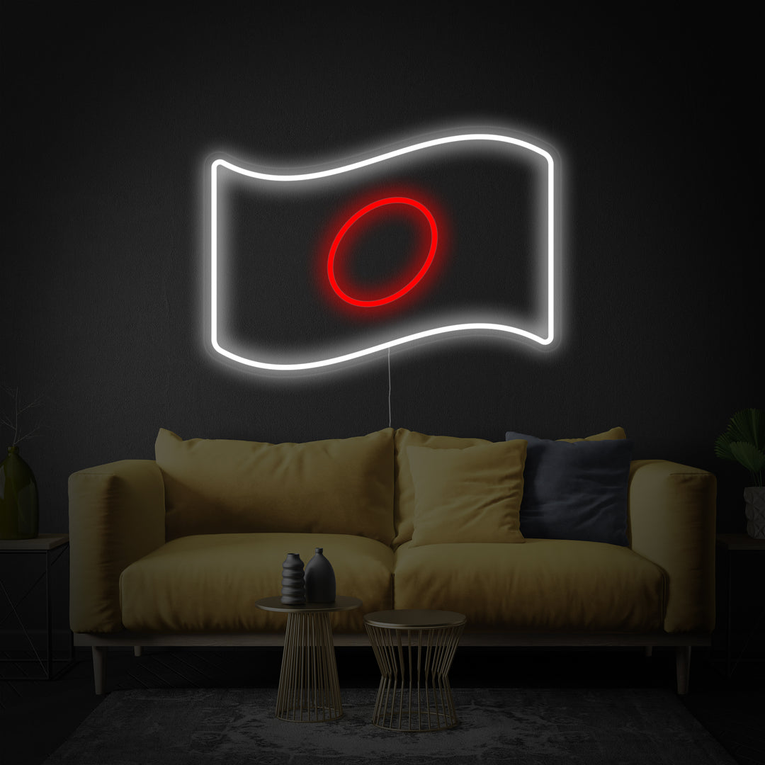 "Japans Flag" Neonskilt