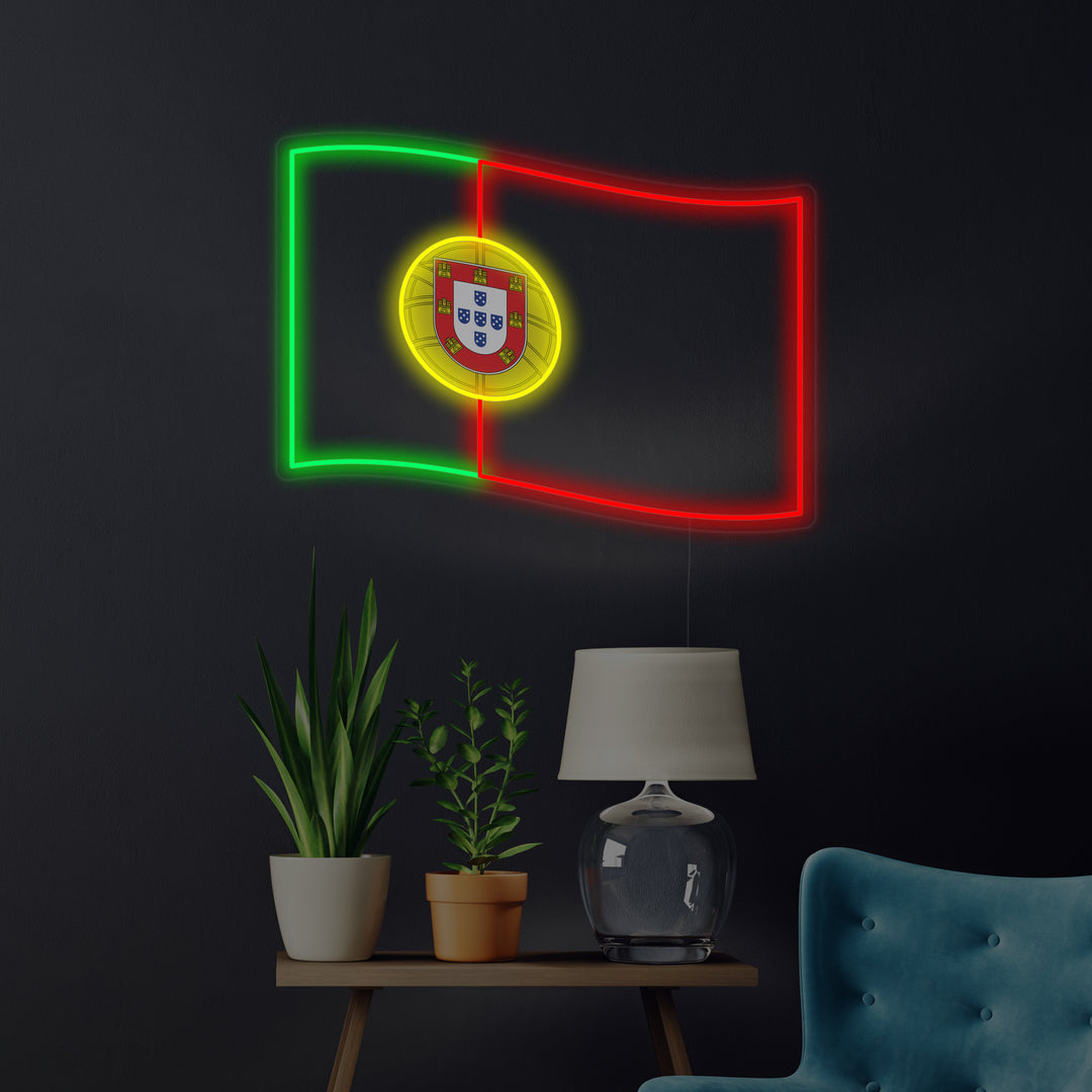 "Portugals Flag" Neonskilt