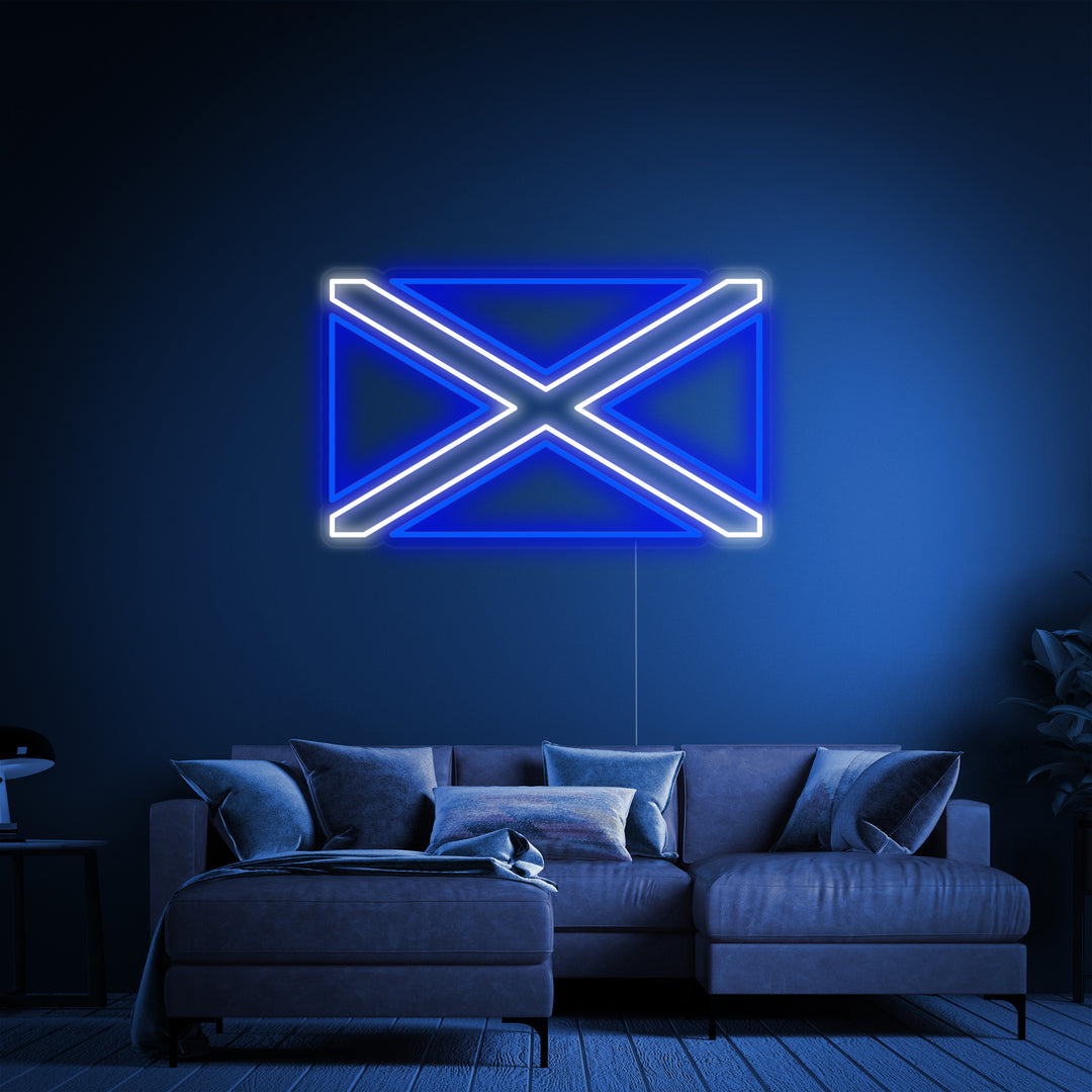 "Skotlands Flag" Neonskilt