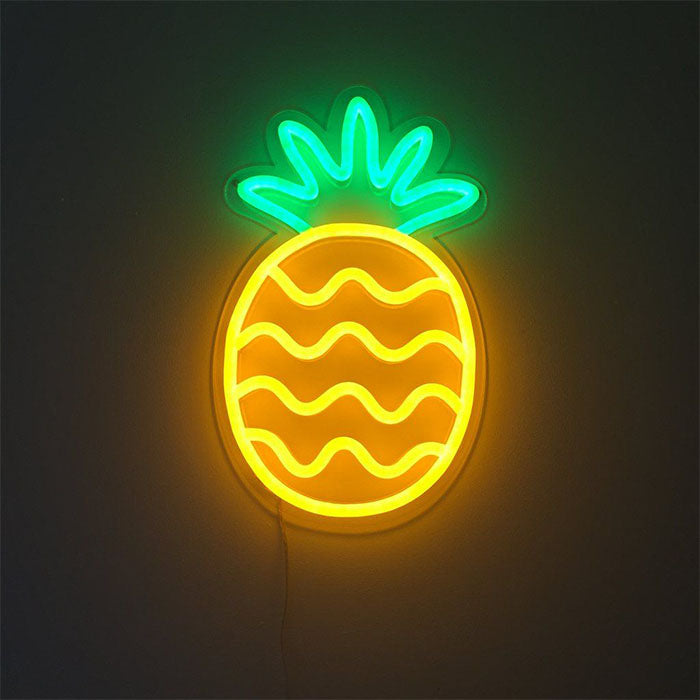 "Frugt Ananas" Neonskilt