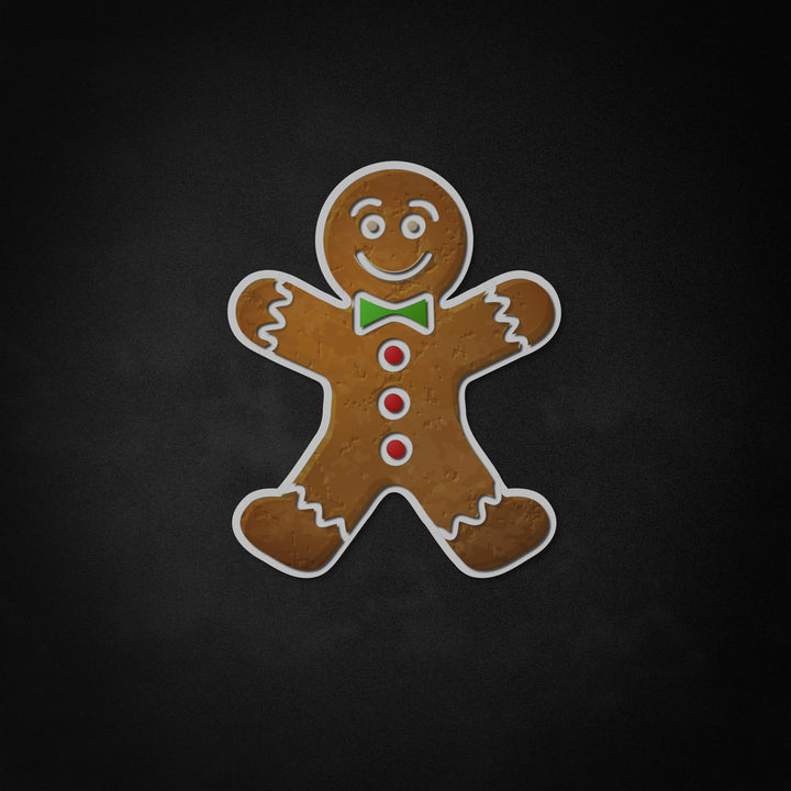 "Gingerbread Man Cookie, ferieindretning" Neon Like