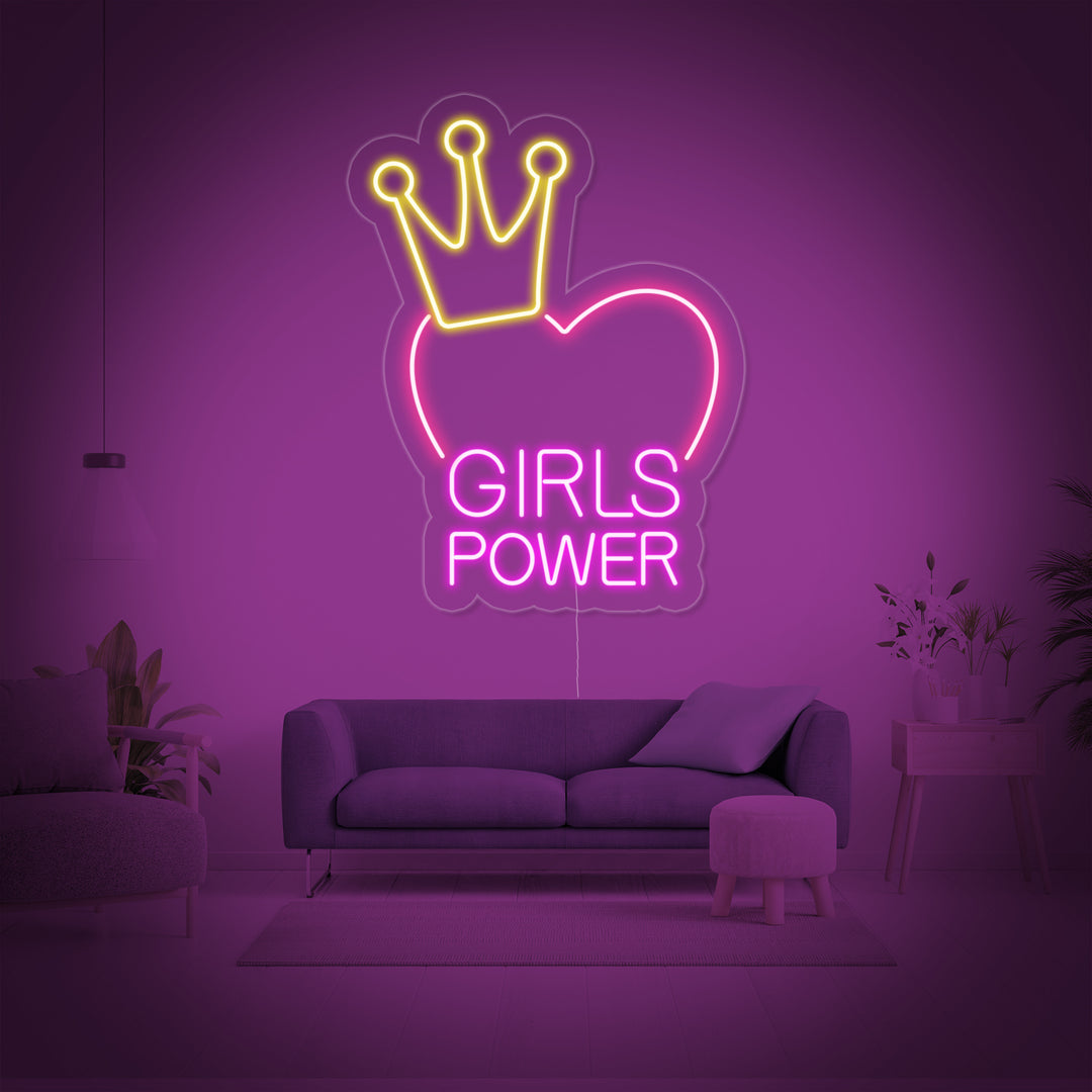 "Girls Power" Neonskilt