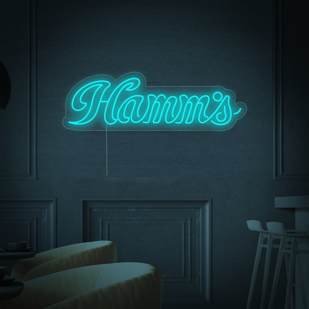 "Hamms Ølbar" Neonskilt