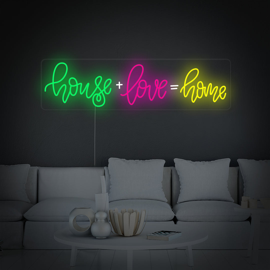 "House Love Home" Neonskilt