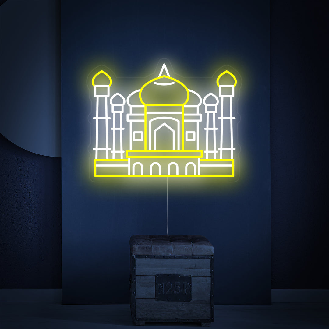 "Indiens Taj Mahal" Neonskilt