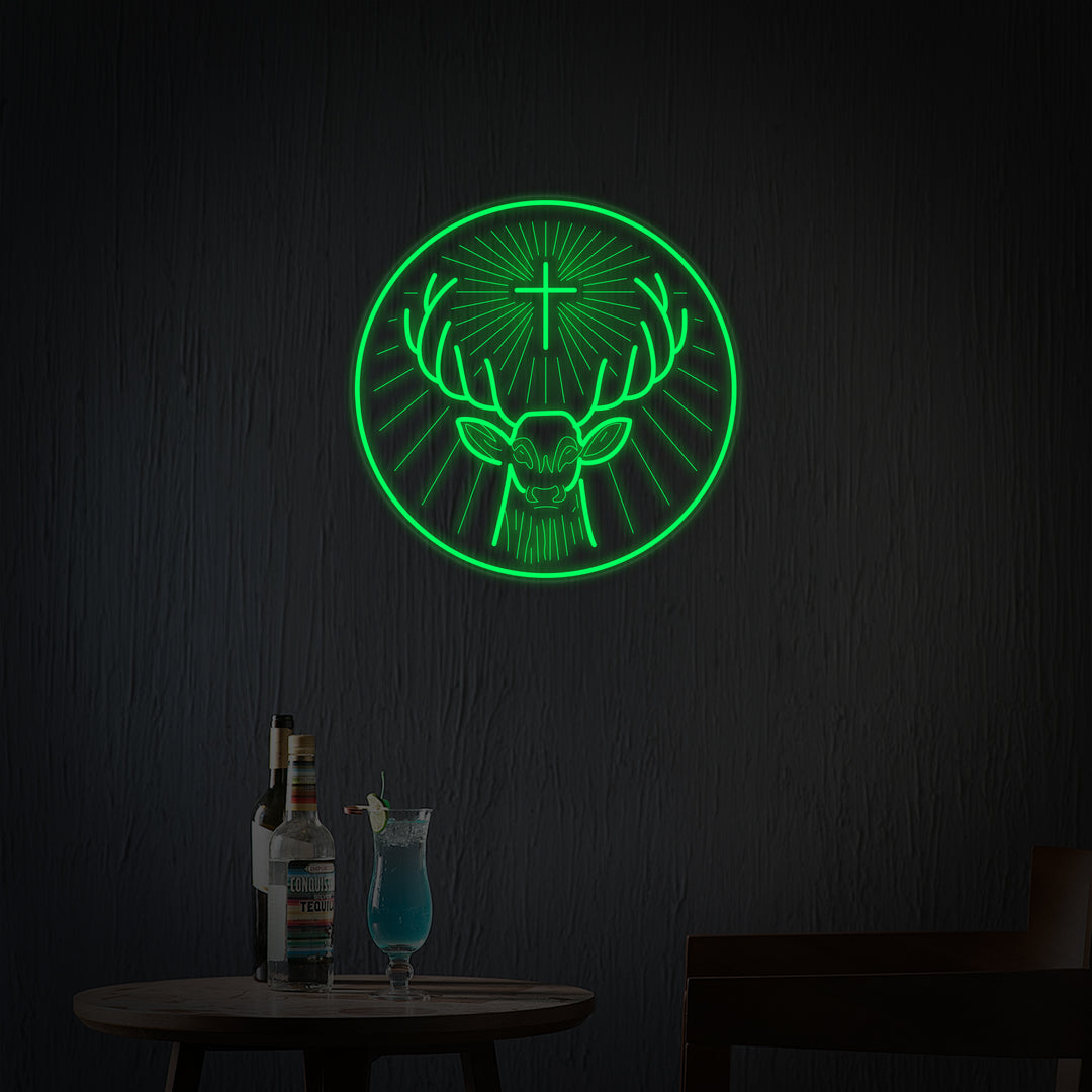"Tysk Jägermeister-Likør" Neonskilt