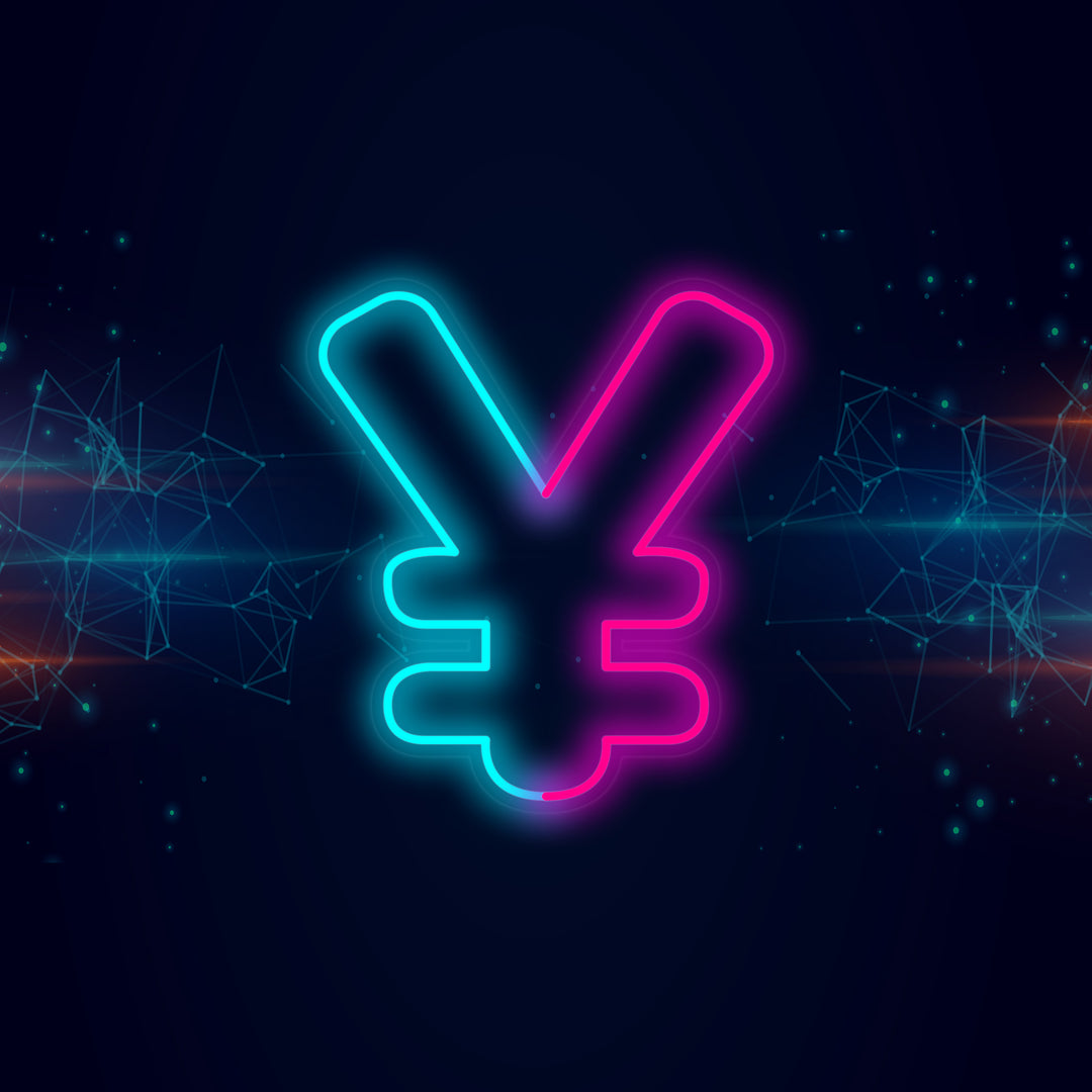 "Japansk Yen-Symbol" Neonskilt