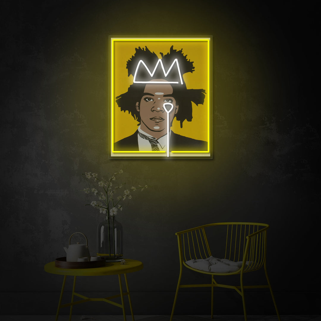 "Jean, kunstner" UV-printet LED-neonskilt