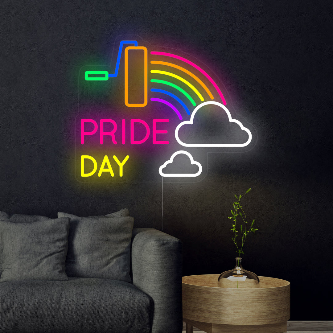 "LGBT, Pride Day, Regnbue" Neonskilt