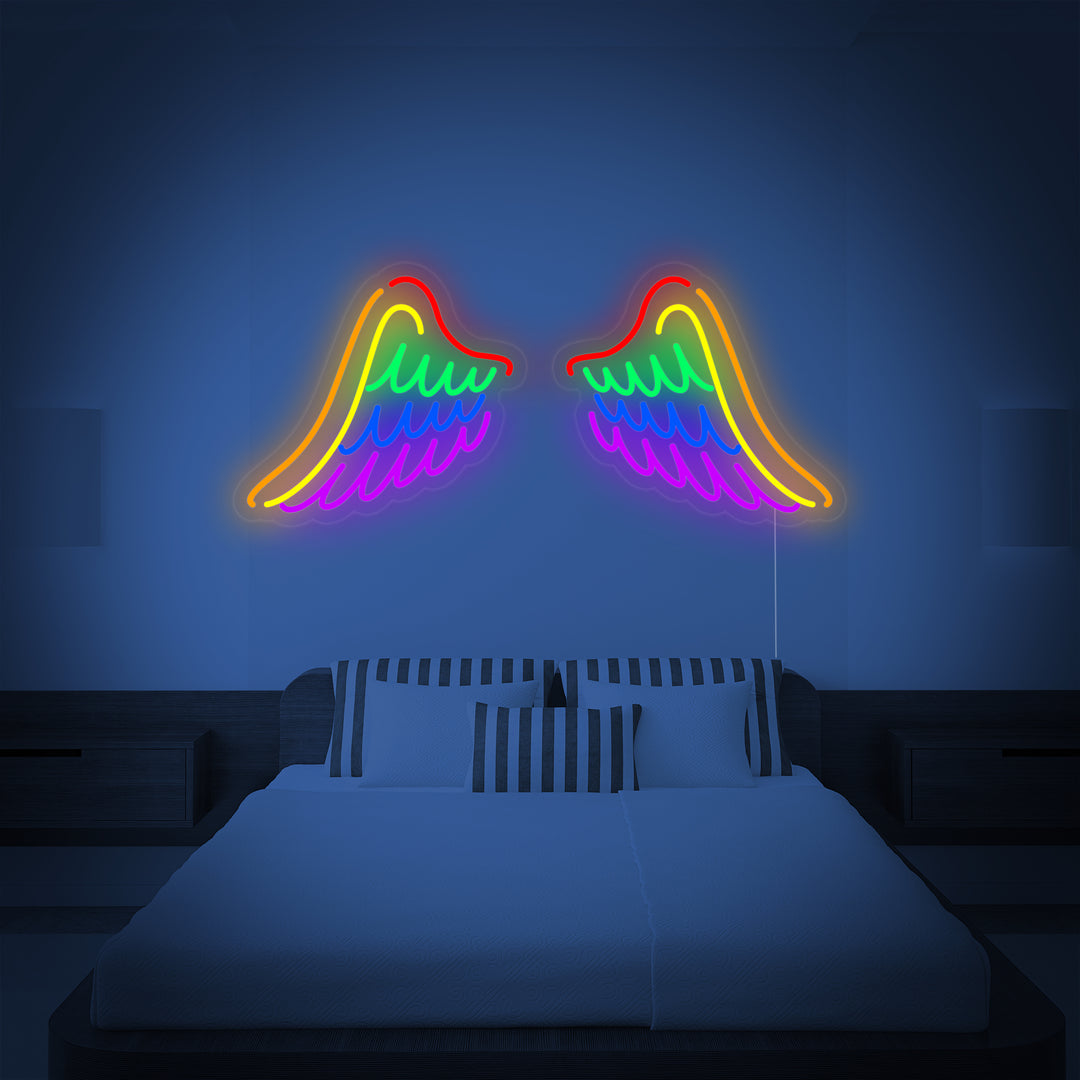 "Regnbueflag Lgbt-Pride Unik, Vinger" Neonskilt