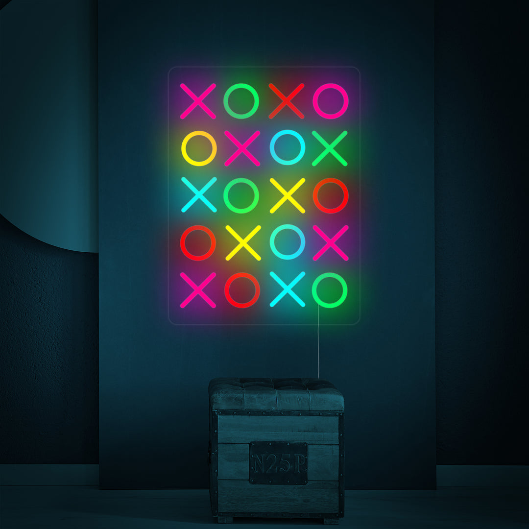 "Elsker Dig Meget XOXO" Neonskilt