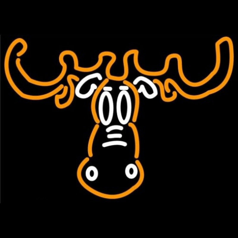 "Moose Head" Neonskilt