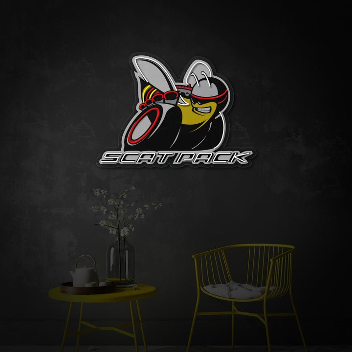 "Mopar" UV-printet LED-neonskilt