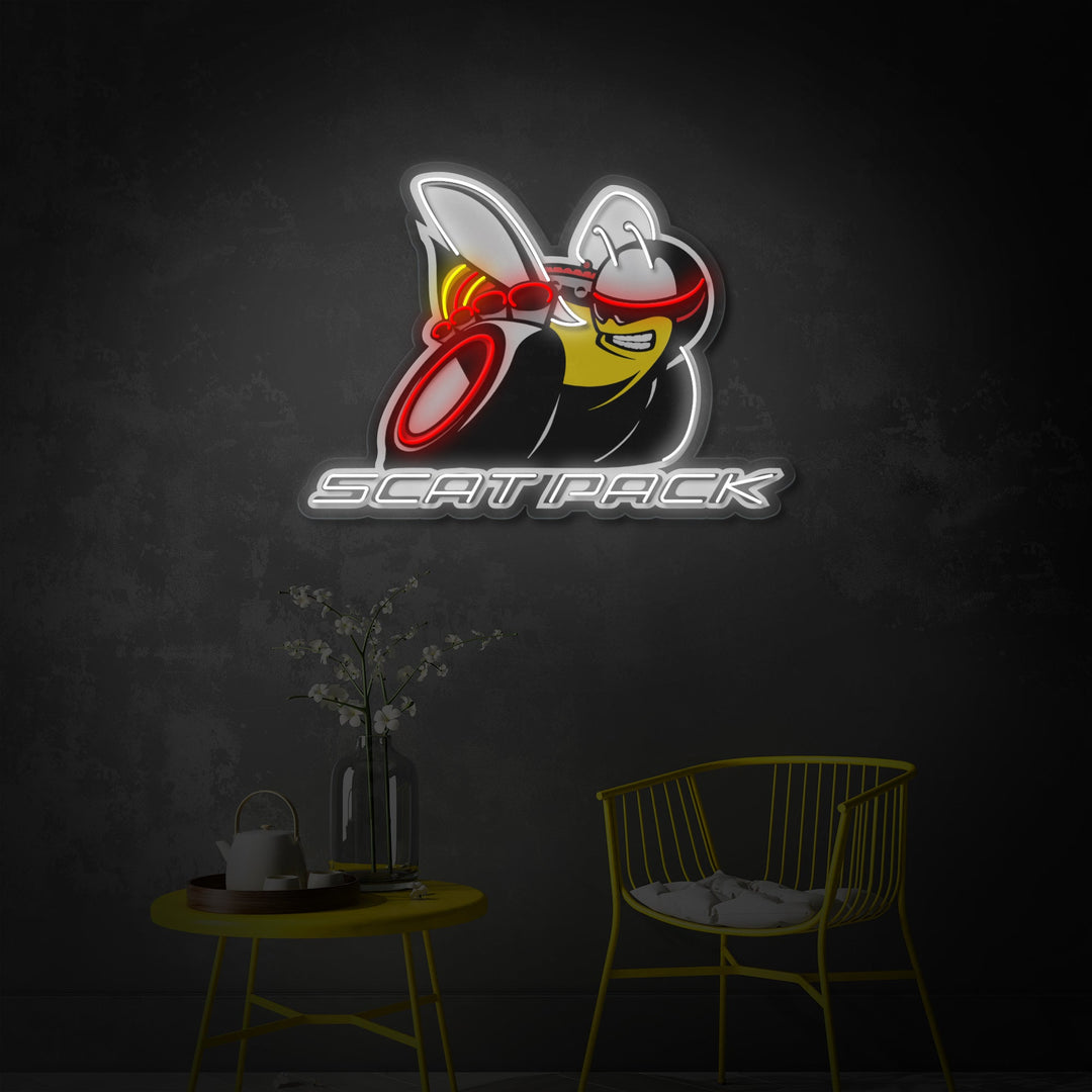 "Mopar" UV-printet LED-neonskilt