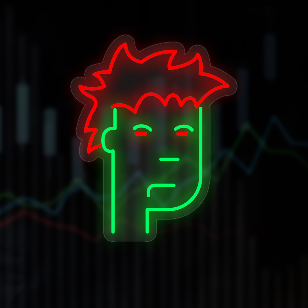 "NTD Abe" Neonskilt