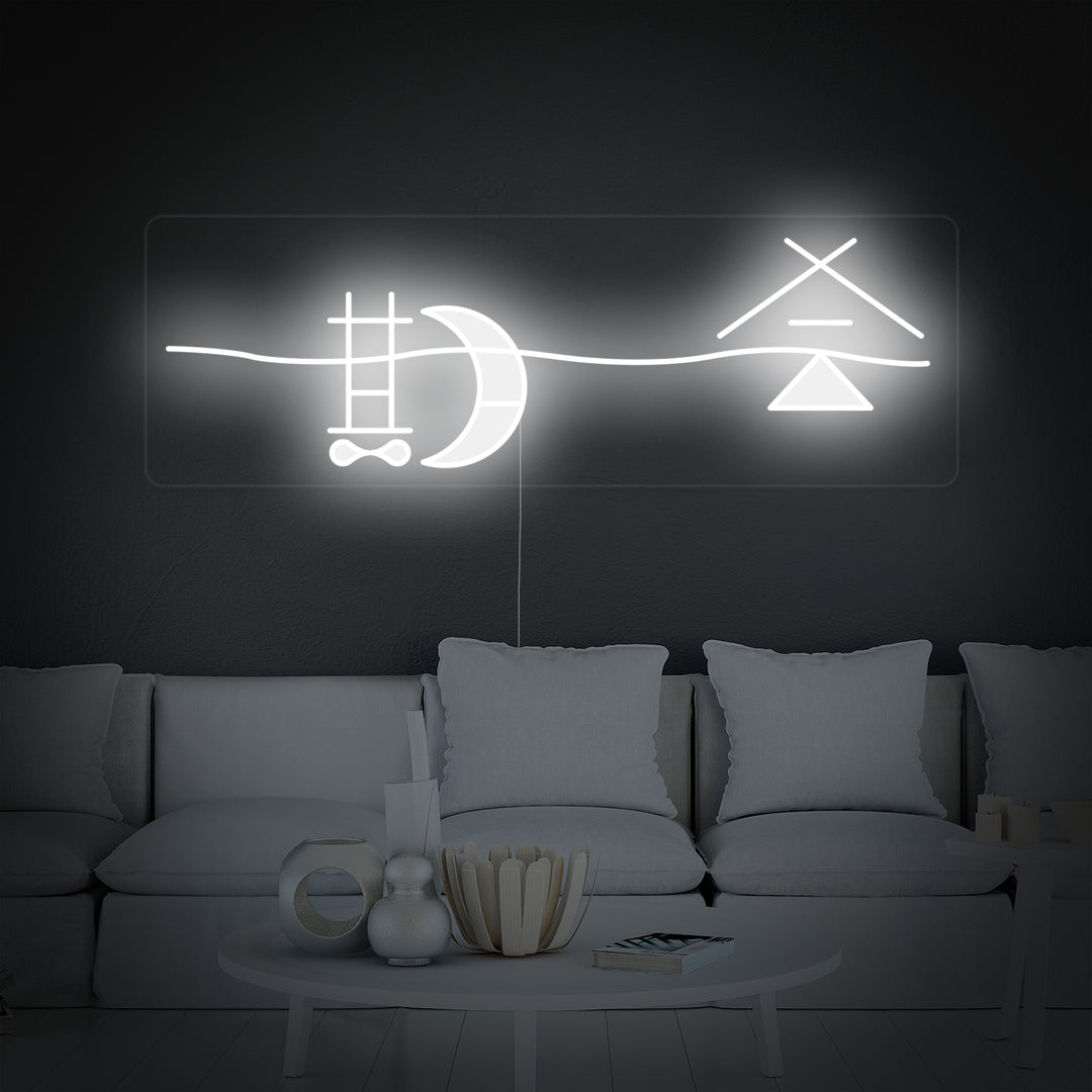 "En Gang I Livet Chance Japansk" Neonskilt