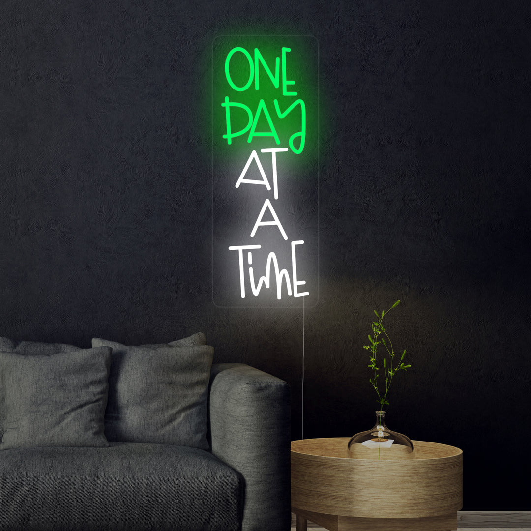 "One Day At A Time" Neonskilt