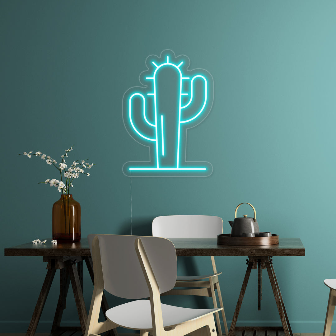 "Plante Kaktus" Neonskilt