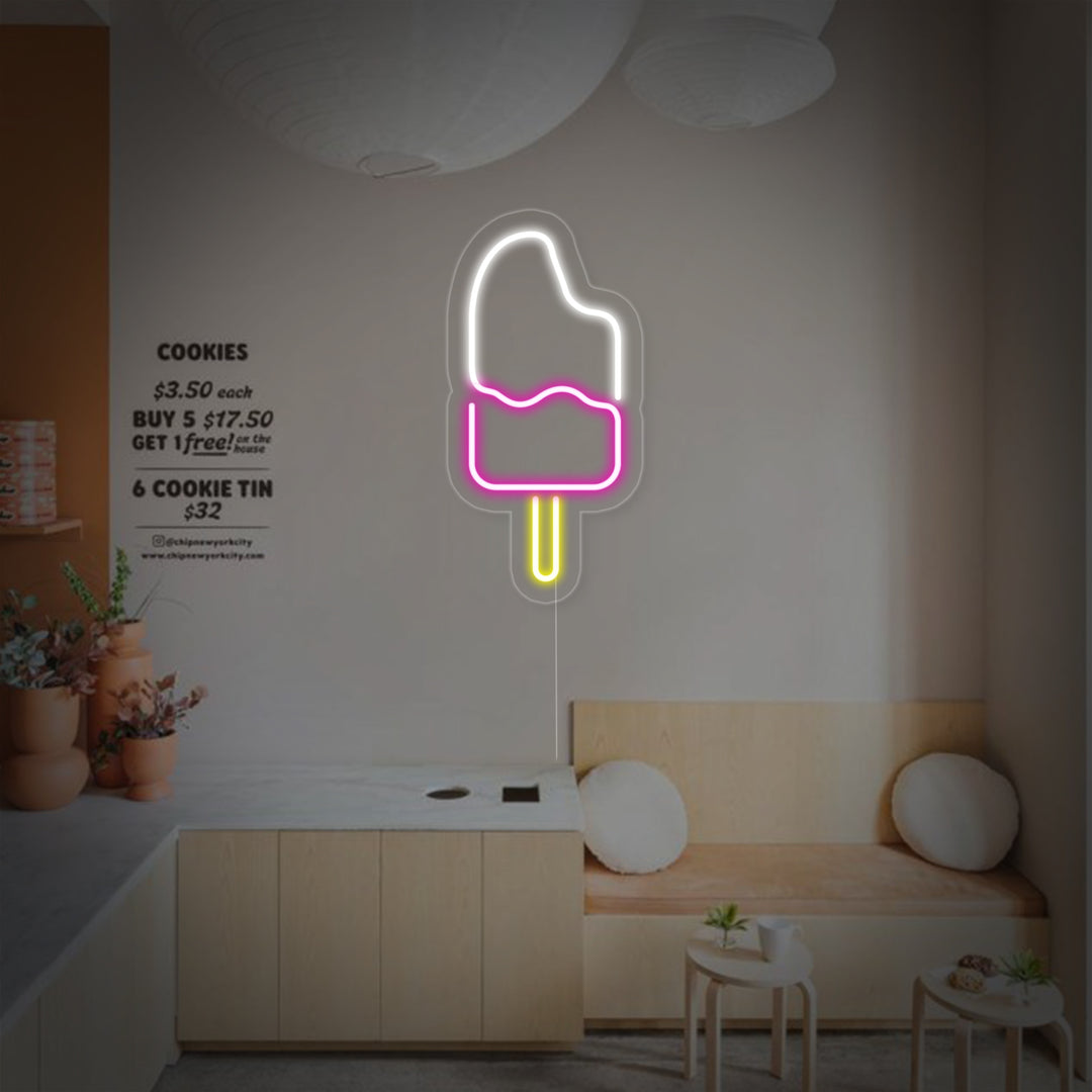 "Ispind" Neonskilt