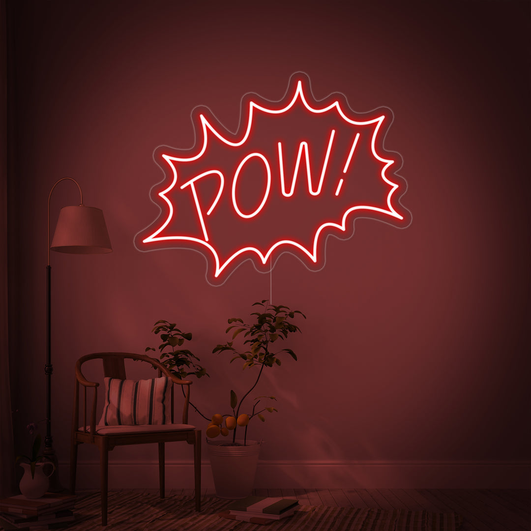 "Pow" Neonskilt
