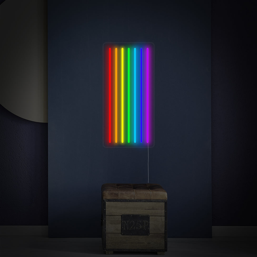 "Regnbueflag Lgbt-Pride Unik" Neonskilt