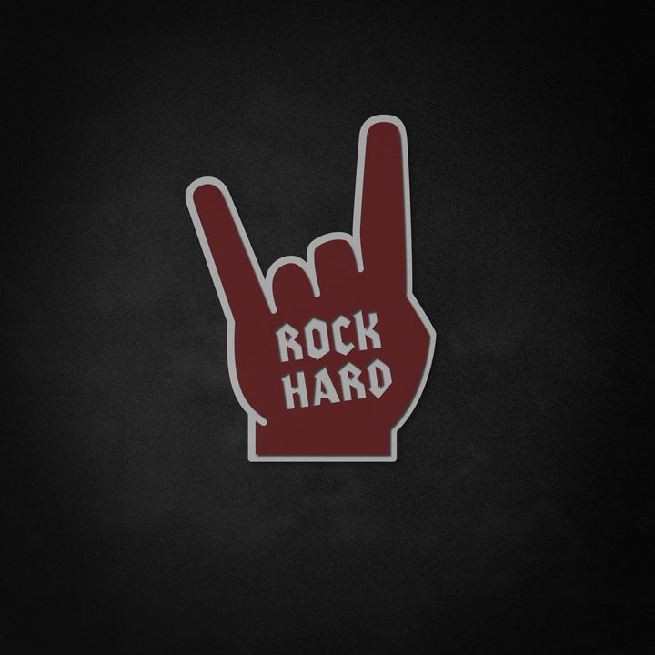 "Rock Hard, Rock And Roll, Fangestik" Neon Like