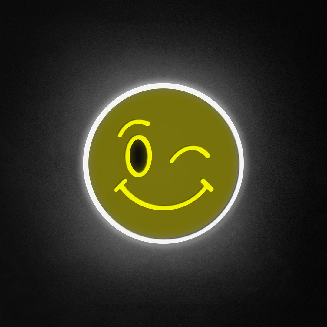 "Smil med blinkende øjne" Neon Like