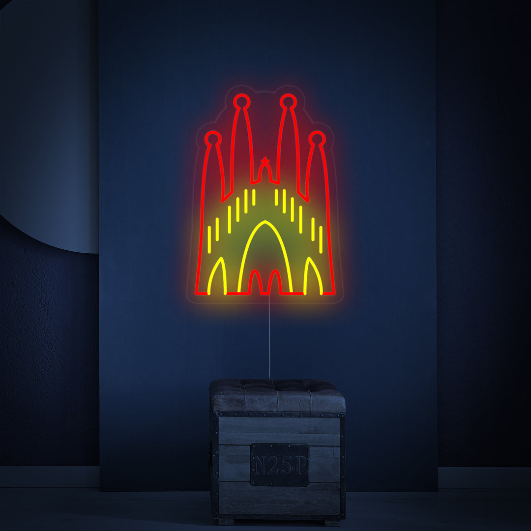 "Spain Holy Family Cathedral" Neonskilt