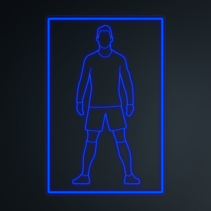 "Fodboldspiller 7 Sports Mini" Neon Skilt