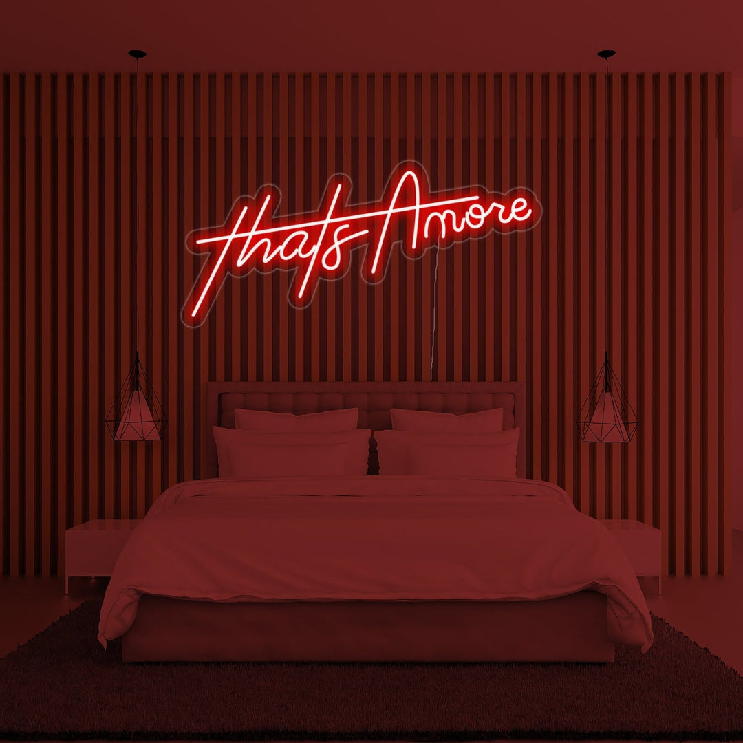 "Thats Amore" Neonskilt (Lagerbeholdning: 3 enheder)