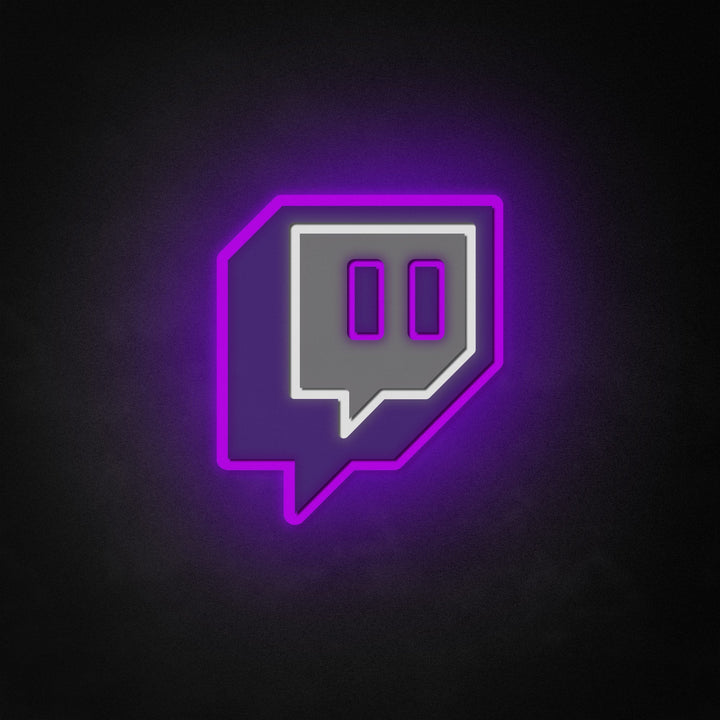 "Twitch logo" Neon Like