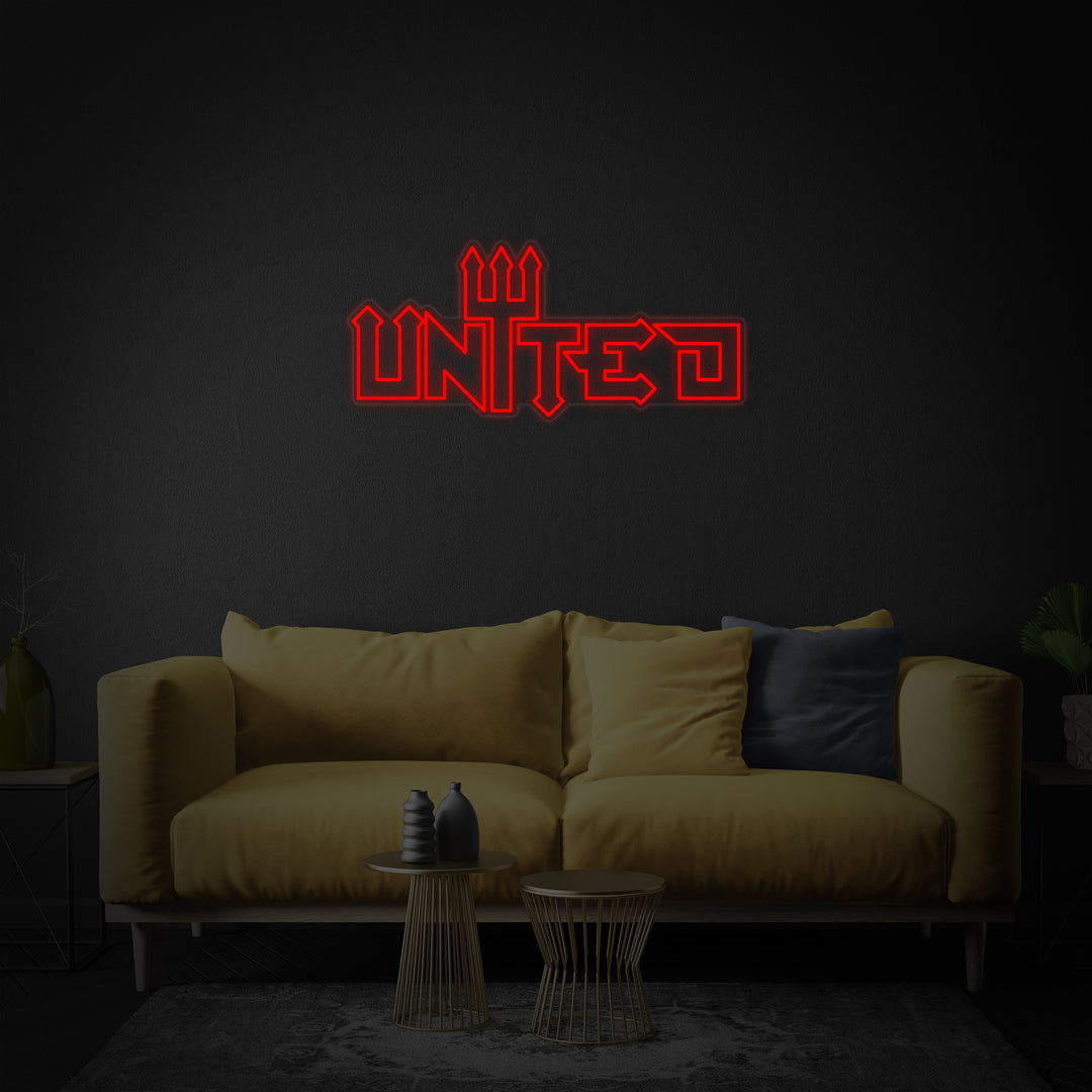 "United Fodboldhold" Neonskilt