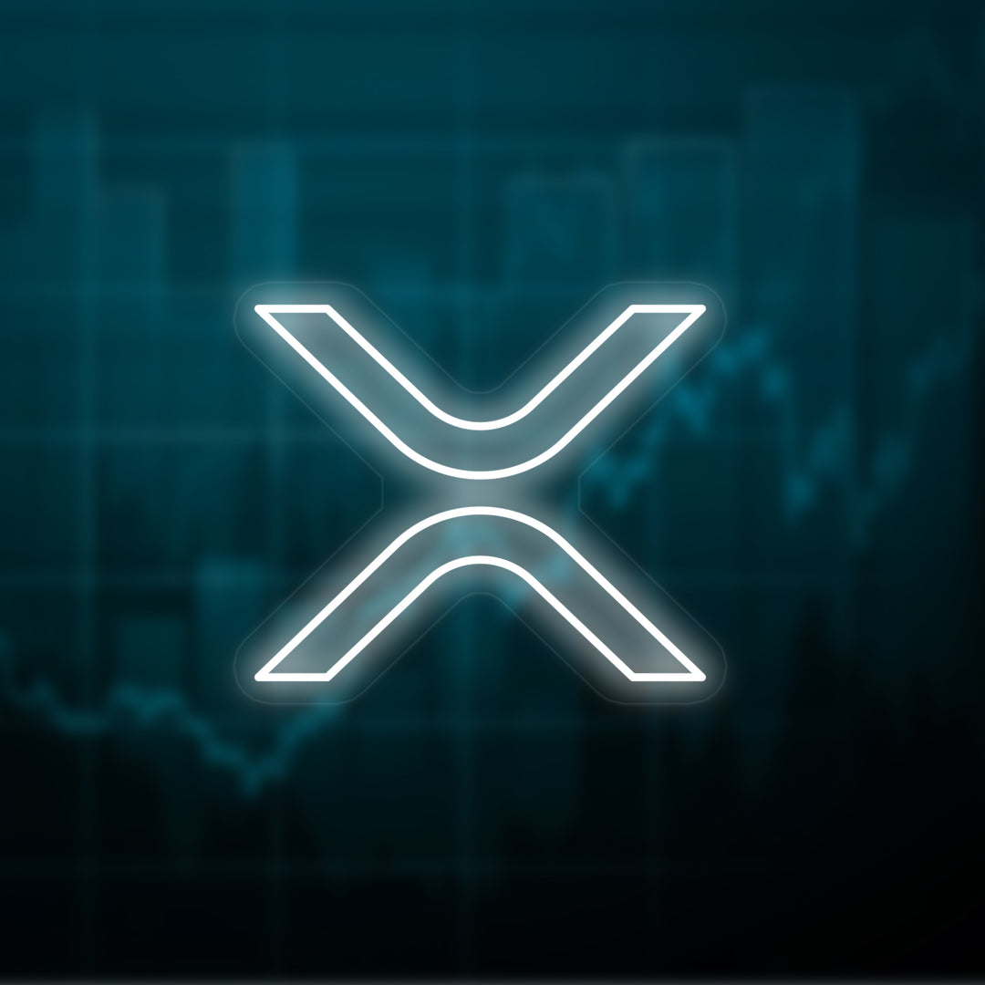 "XRP Ripple Symbol" Neonskilt
