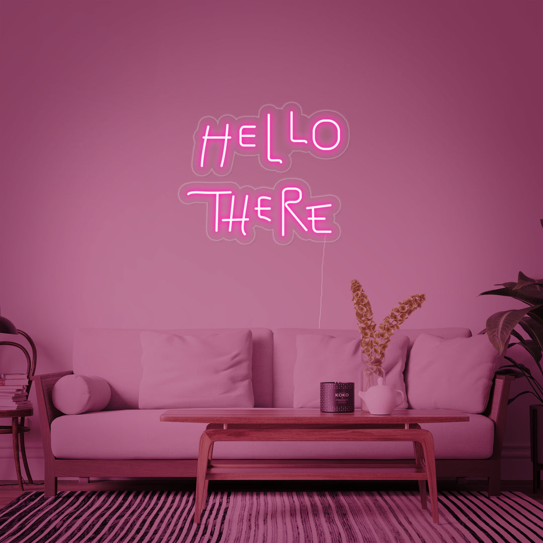 "Hello There" Neonskilt