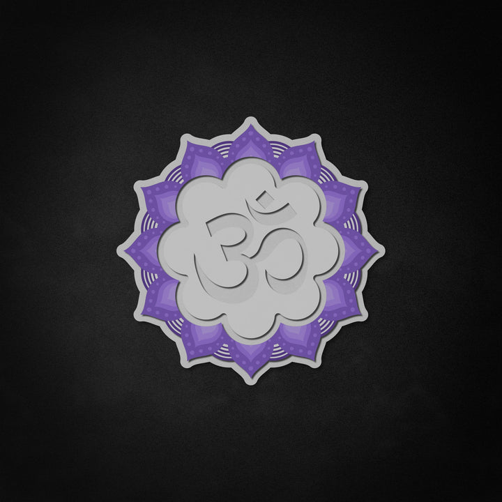 "Om, Yoga Decor" Neon Like