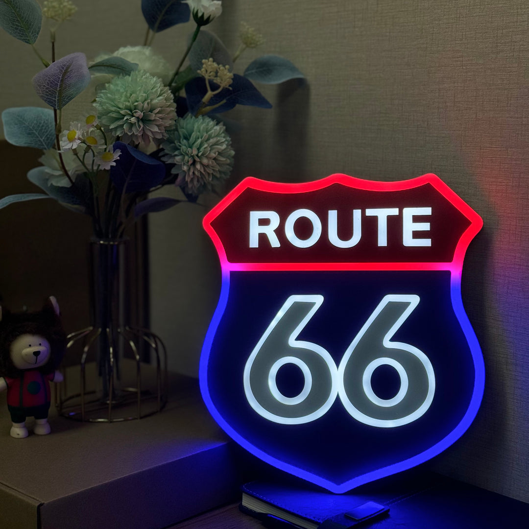 "Route 66" Neon Like