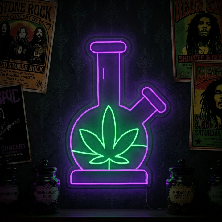"Marihuana Cannabis" Neonskilt
