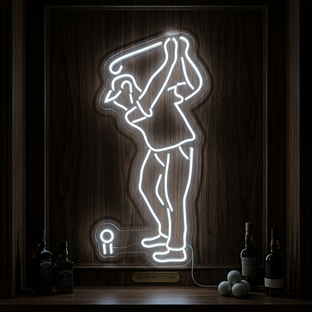 "Golfspiller" Neonskilt