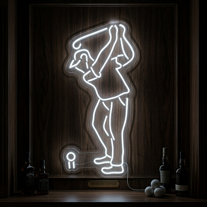 "Golfspiller" Neonskilt
