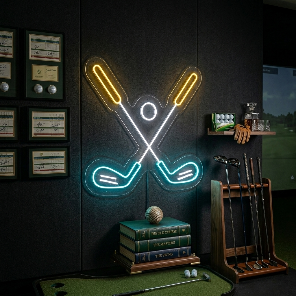 "Golfbold" Neonskilt