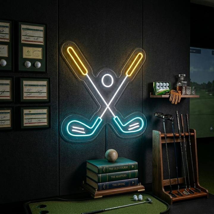 "Golfbold" Neonskilt