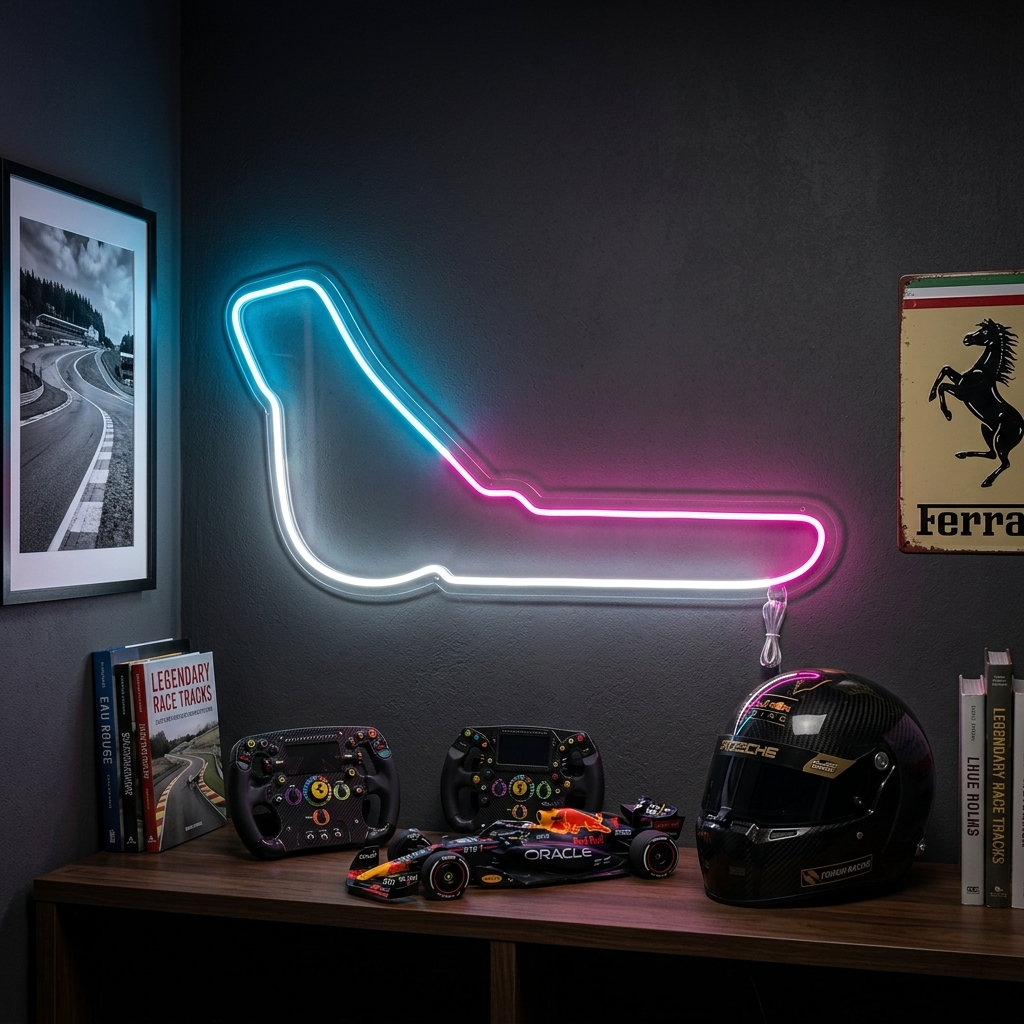 "Italy Monza F1 Track" Neonskilt