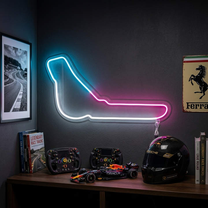 "Italy Monza F1 Track" Neonskilt