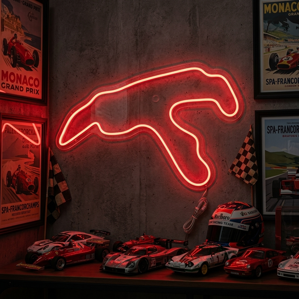 "Belgium F1 Track" Neonskilt