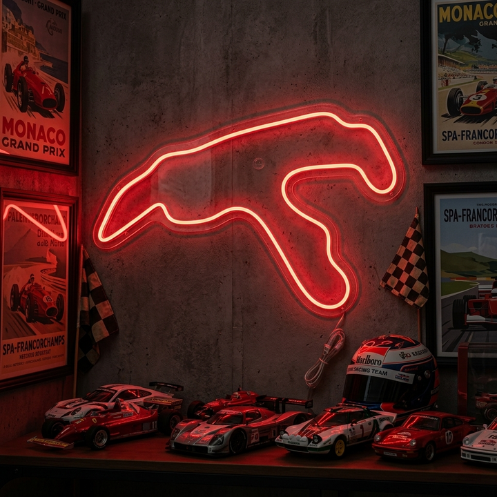 "Belgium F1 Track" Neonskilt