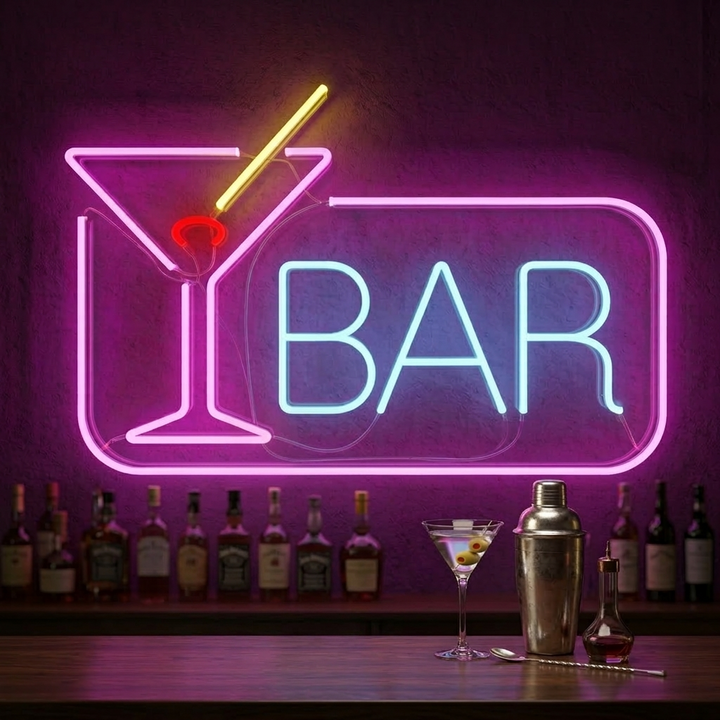 "Cocktail Bar" Neonskilt