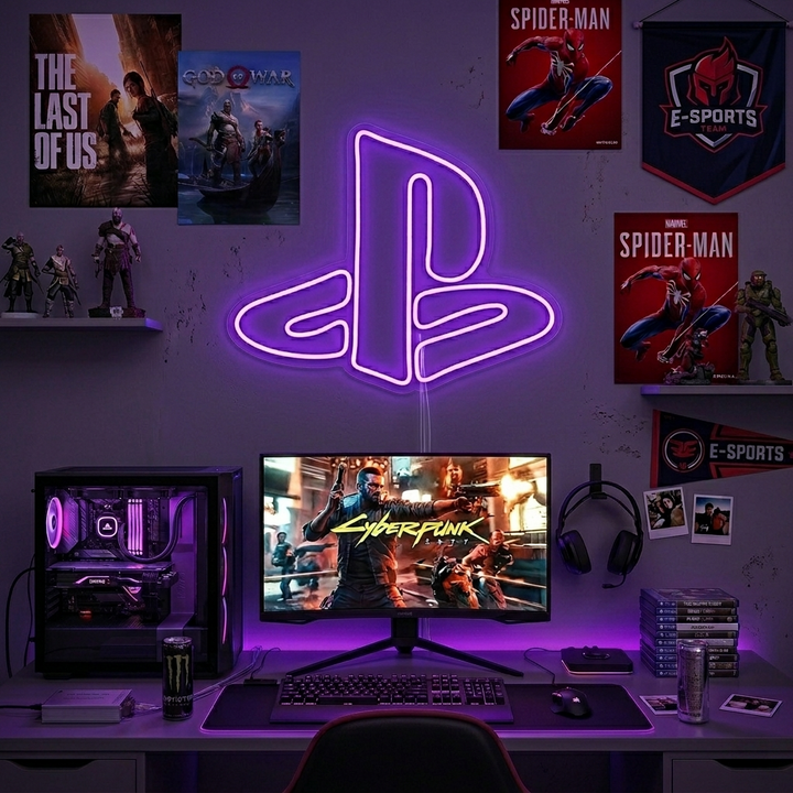 "Play Logo" Neonskilt